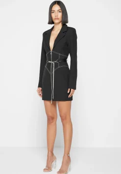Corset Blazer Dress with Chain -^Manière De Voir Discount