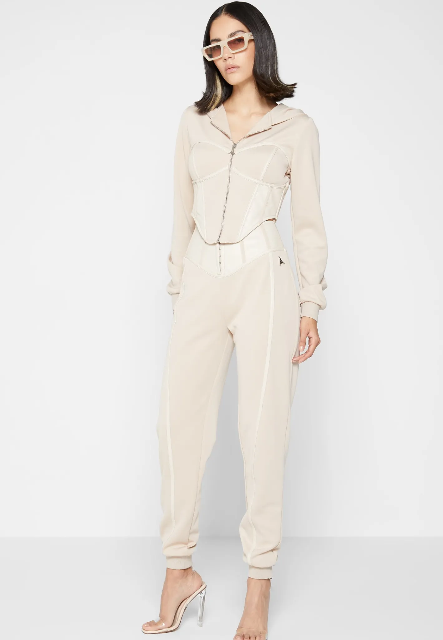 Corset Hoodie with Vegan Leather -^Manière De Voir Best