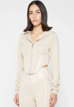 Corset Hoodie with Vegan Leather -^Manière De Voir Best