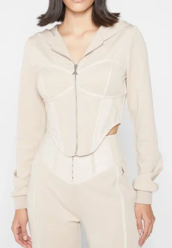 Corset Hoodie with Vegan Leather -^Manière De Voir Best