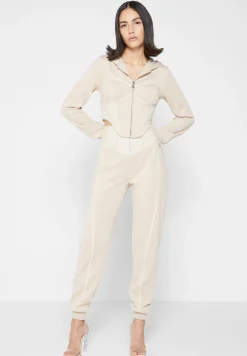 Corset Joggers with Vegan Leather -^Manière De Voir New