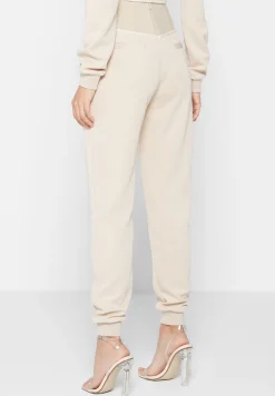 Corset Joggers with Vegan Leather -^Manière De Voir New