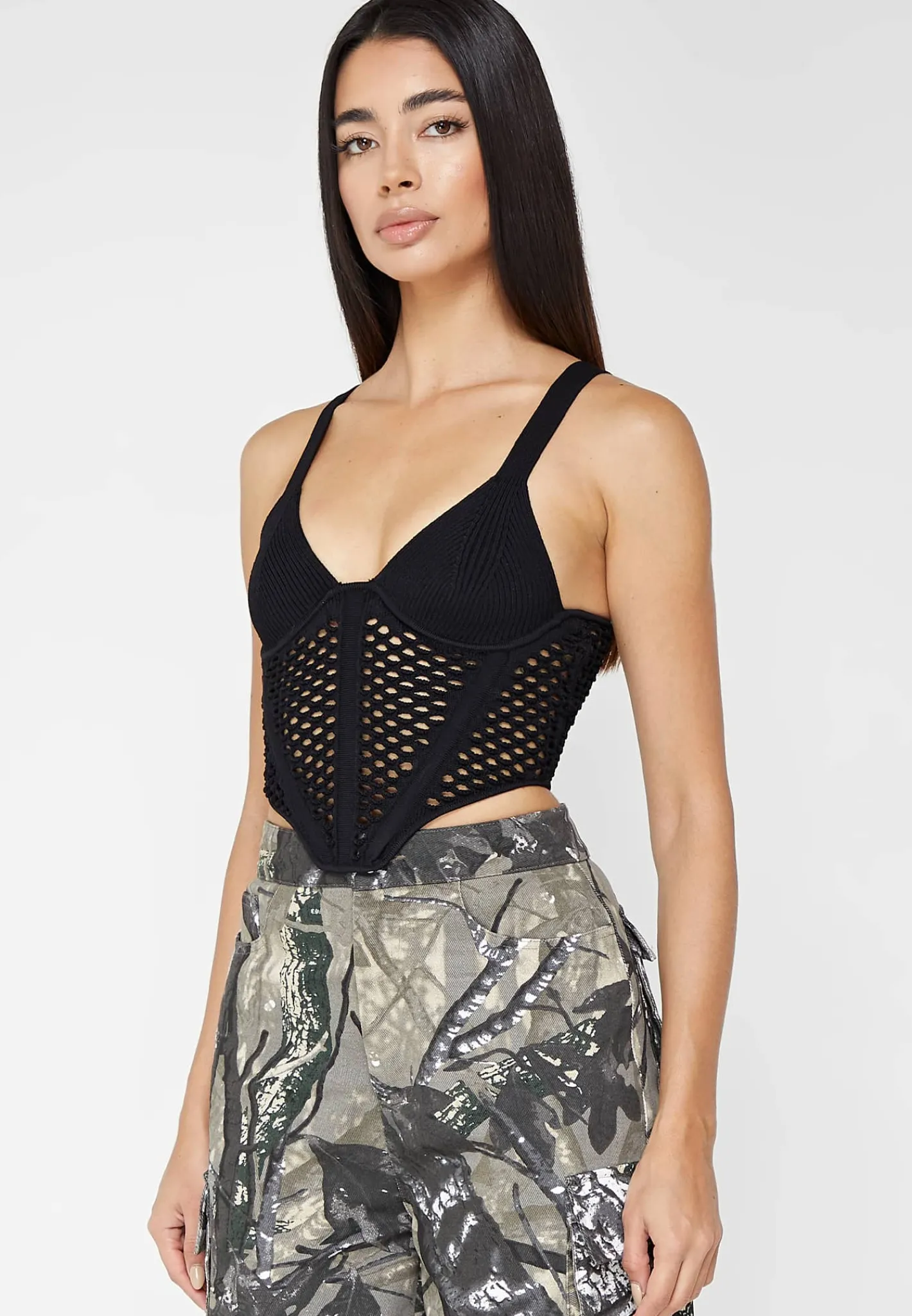 Crochet Knit Corset Top -^Manière De Voir Discount