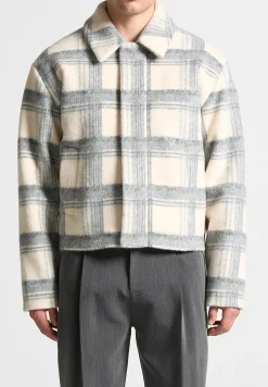Cropped Brushed Check Jacket -^Manière De Voir Discount