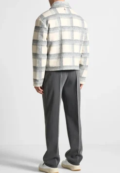 Cropped Brushed Check Jacket -^Manière De Voir Discount