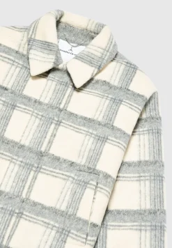 Cropped Brushed Check Jacket -^Manière De Voir Discount