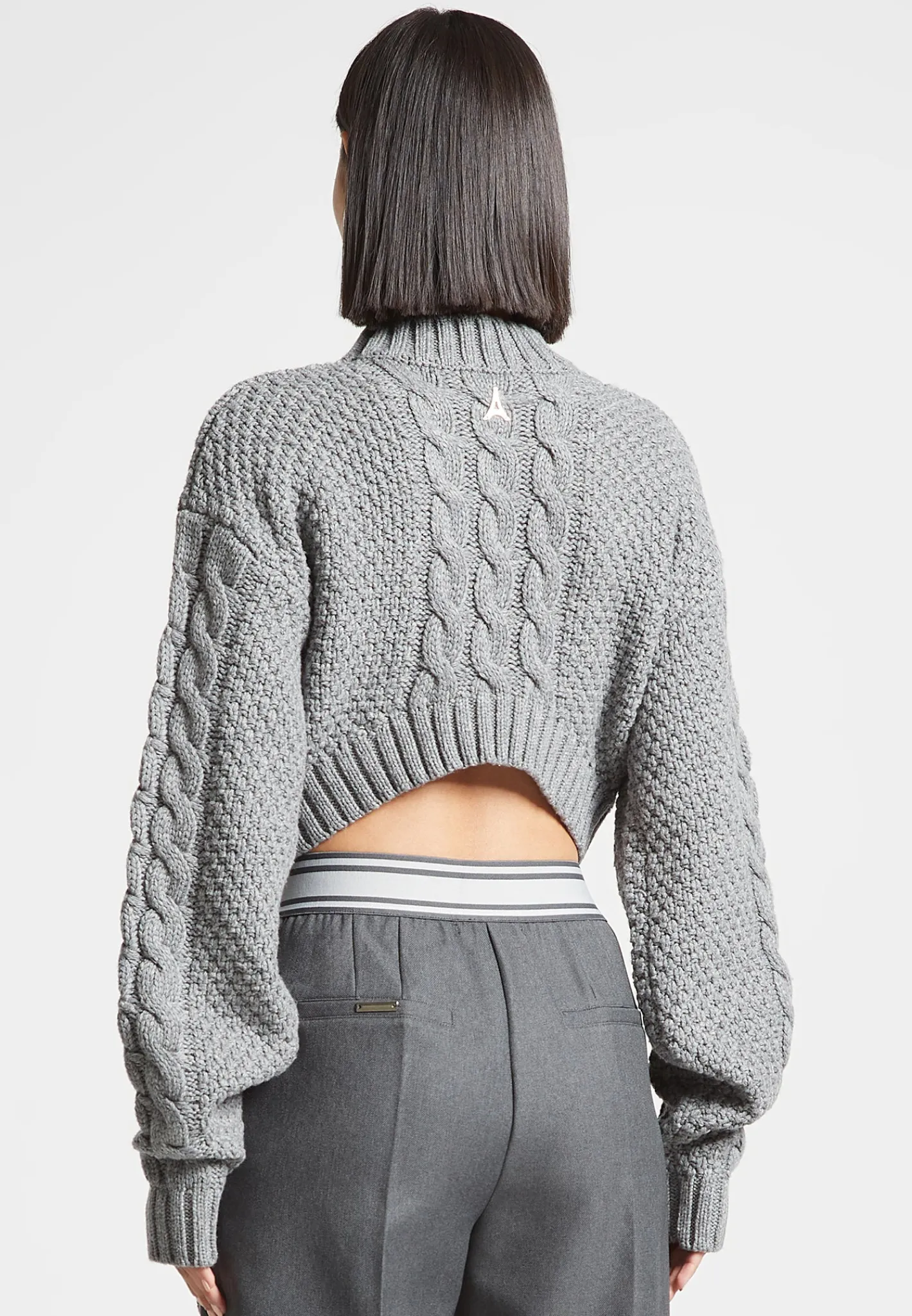 Cropped Cable Knit Jumper -^Manière De Voir Hot