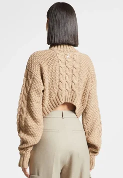 Cropped Cable Knit Jumper -^Manière De Voir Clearance