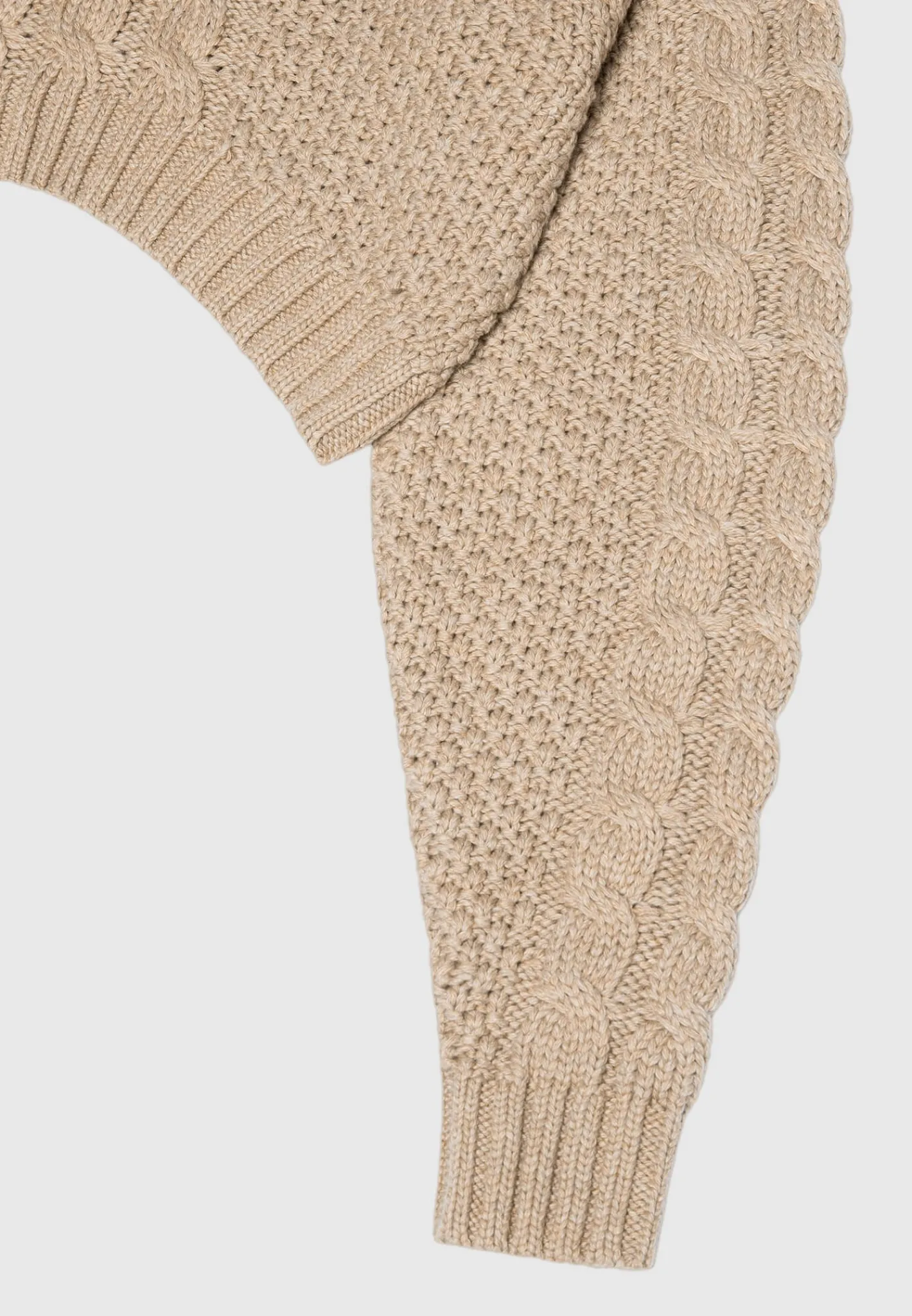 Cropped Cable Knit Jumper -^Manière De Voir Clearance