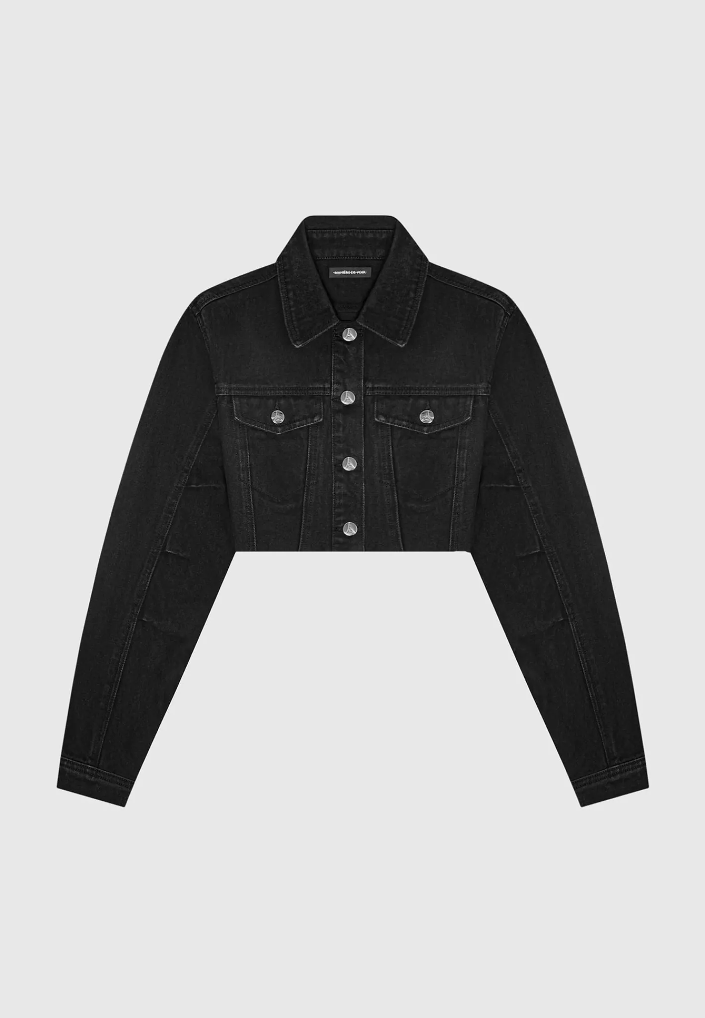 Cropped Tacked Sleeve Jacket -^Manière De Voir Clearance