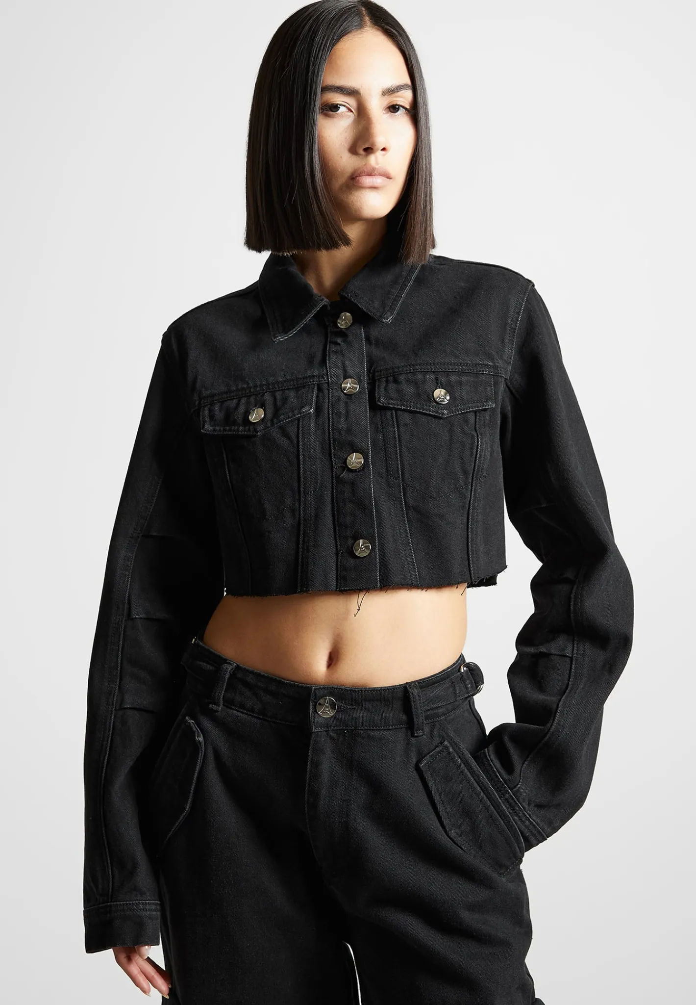 Cropped Tacked Sleeve Jacket -^Manière De Voir Clearance