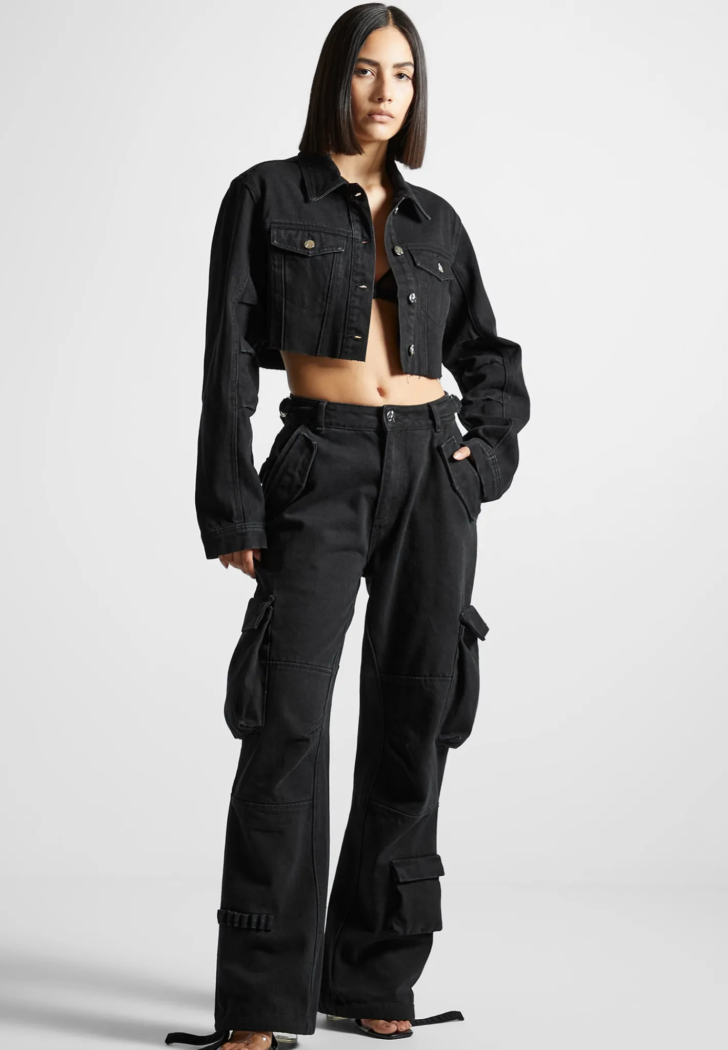 Cropped Tacked Sleeve Jacket -^Manière De Voir Clearance