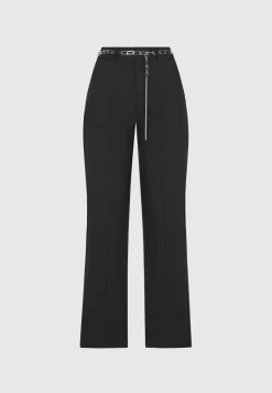 Cut Out Flared Trousers with Chain Belt -^Manière De Voir Outlet