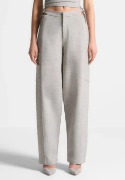 Cut Out Melange Tailored Trousers -^Manière De Voir Hot
