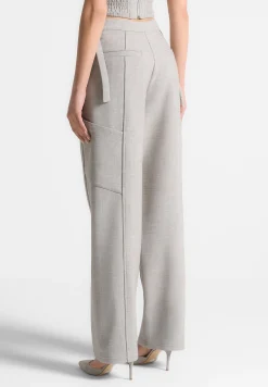 Cut Out Melange Tailored Trousers -^Manière De Voir Hot