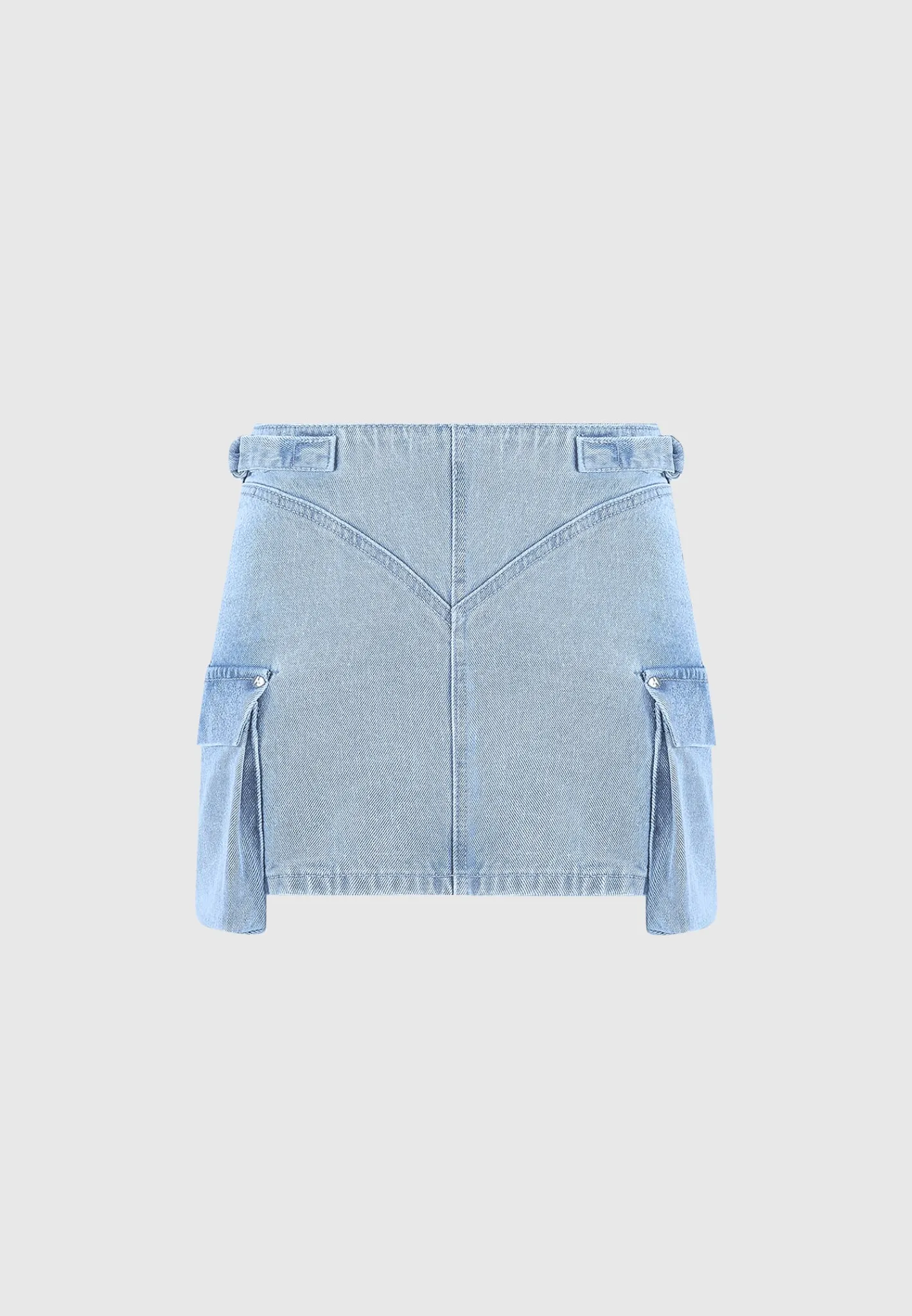 Denim Cargo Mini Skirt - Mid Blue^Manière De Voir Sale