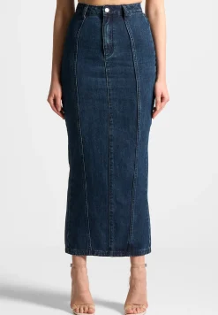 Denim Midaxi Skirt -^Manière De Voir New