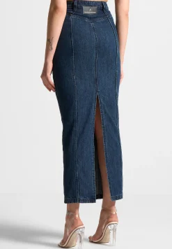 Denim Midaxi Skirt -^Manière De Voir New