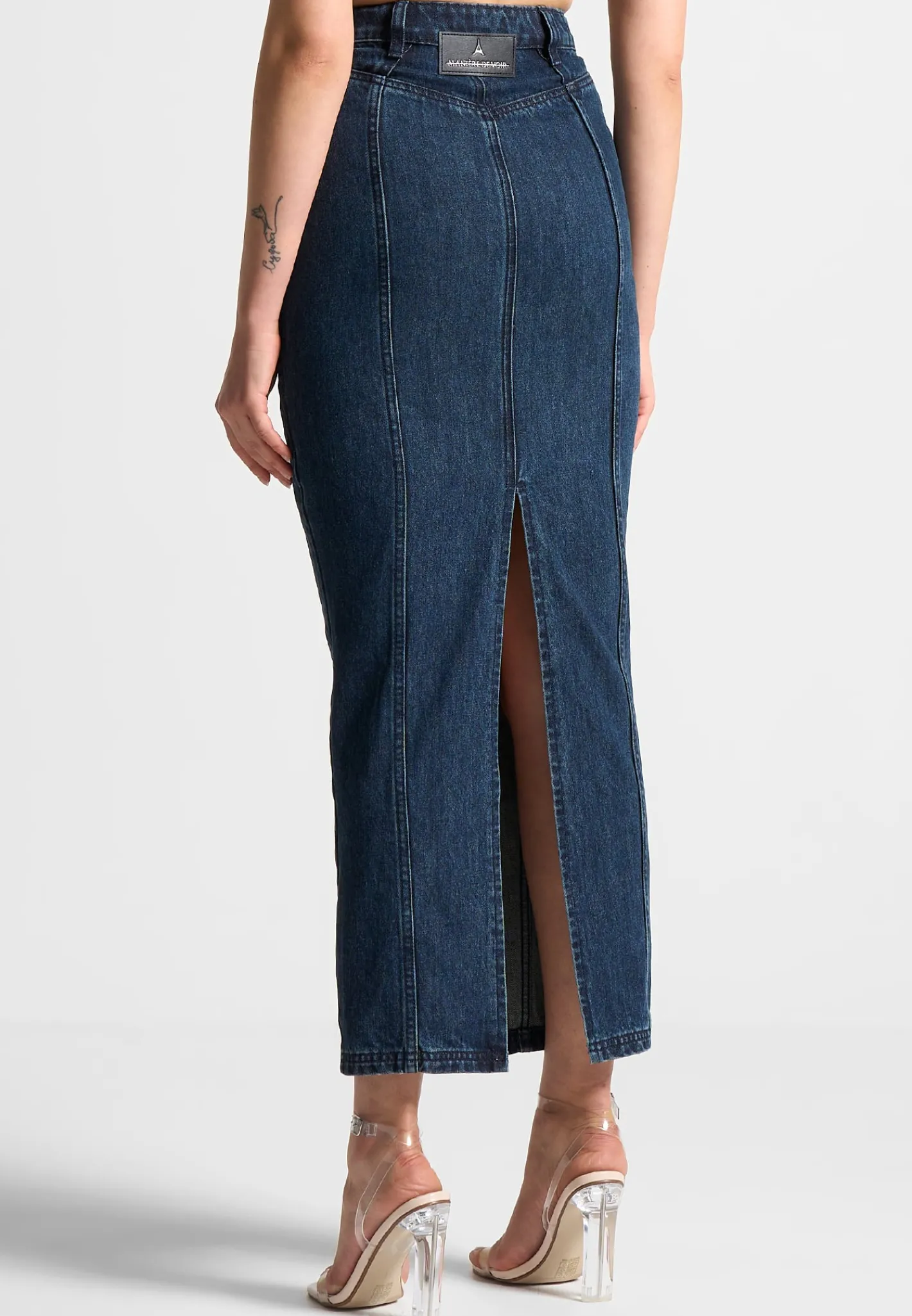 Denim Midaxi Skirt -^Manière De Voir New