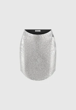 Dipped Waist Metallic Mini Skirt -^Manière De Voir Discount