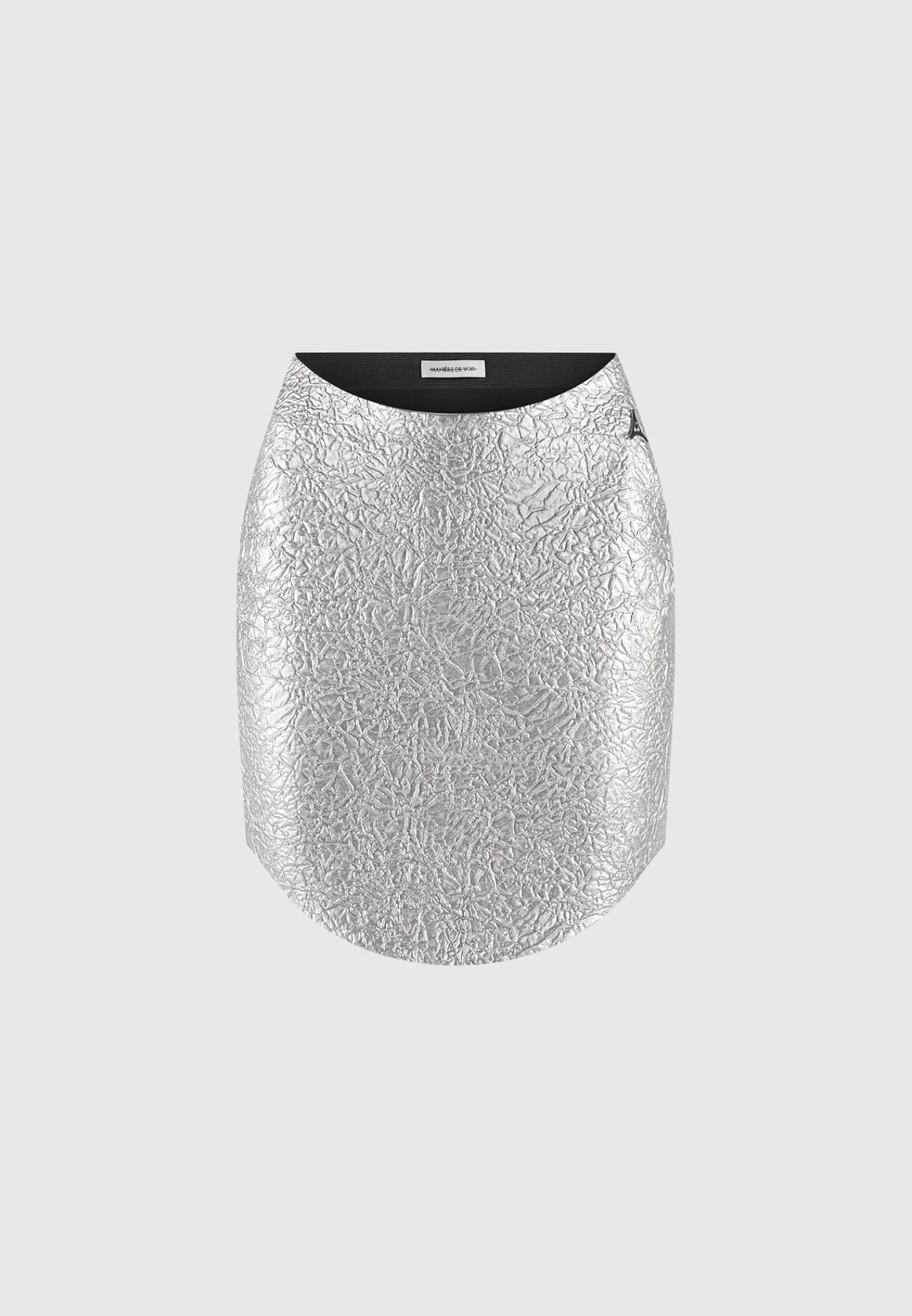 Dipped Waist Metallic Mini Skirt -^Manière De Voir Discount