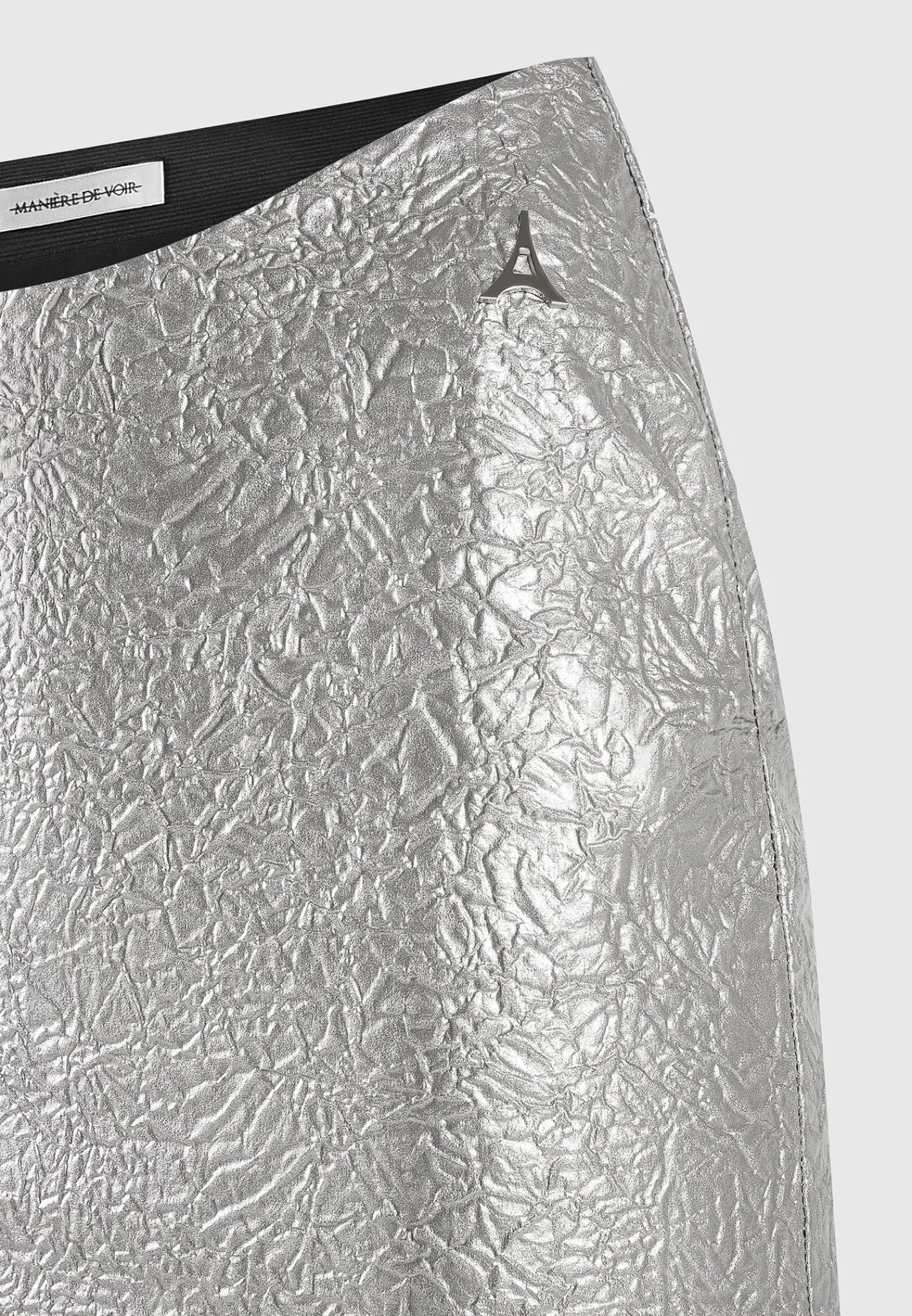 Dipped Waist Metallic Mini Skirt -^Manière De Voir Discount