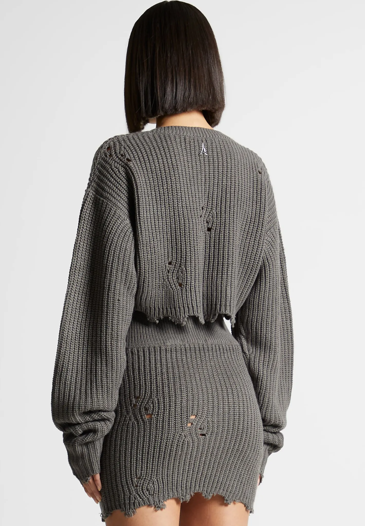 Distressed Knit Crop Jumper -^Manière De Voir Best
