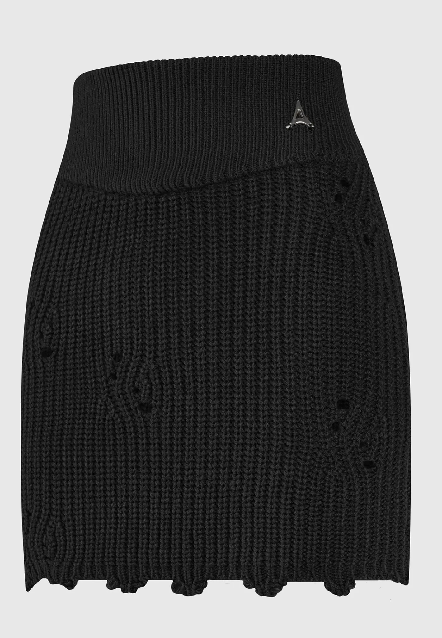 Distressed Knit Mini Skirt -^Manière De Voir Online