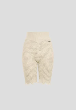 Distressed Knitted Cycling Shorts -^Manière De Voir New