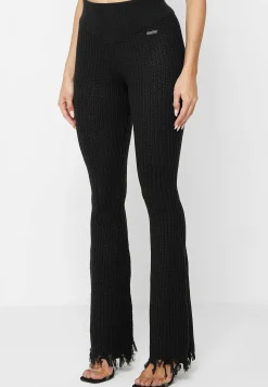 Distressed Knitted Fit and Flare Leggings -^Manière De Voir New