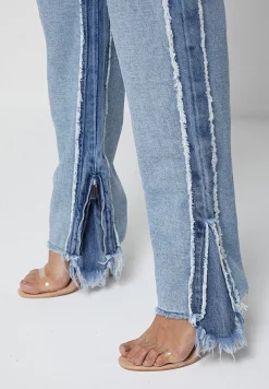 Distressed Mom Jeans - Mid Blue^Manière De Voir Best