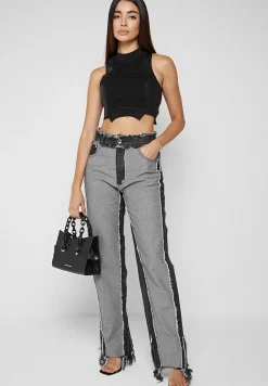 Distressed Mom Jeans - Washed Black^Manière De Voir Hot