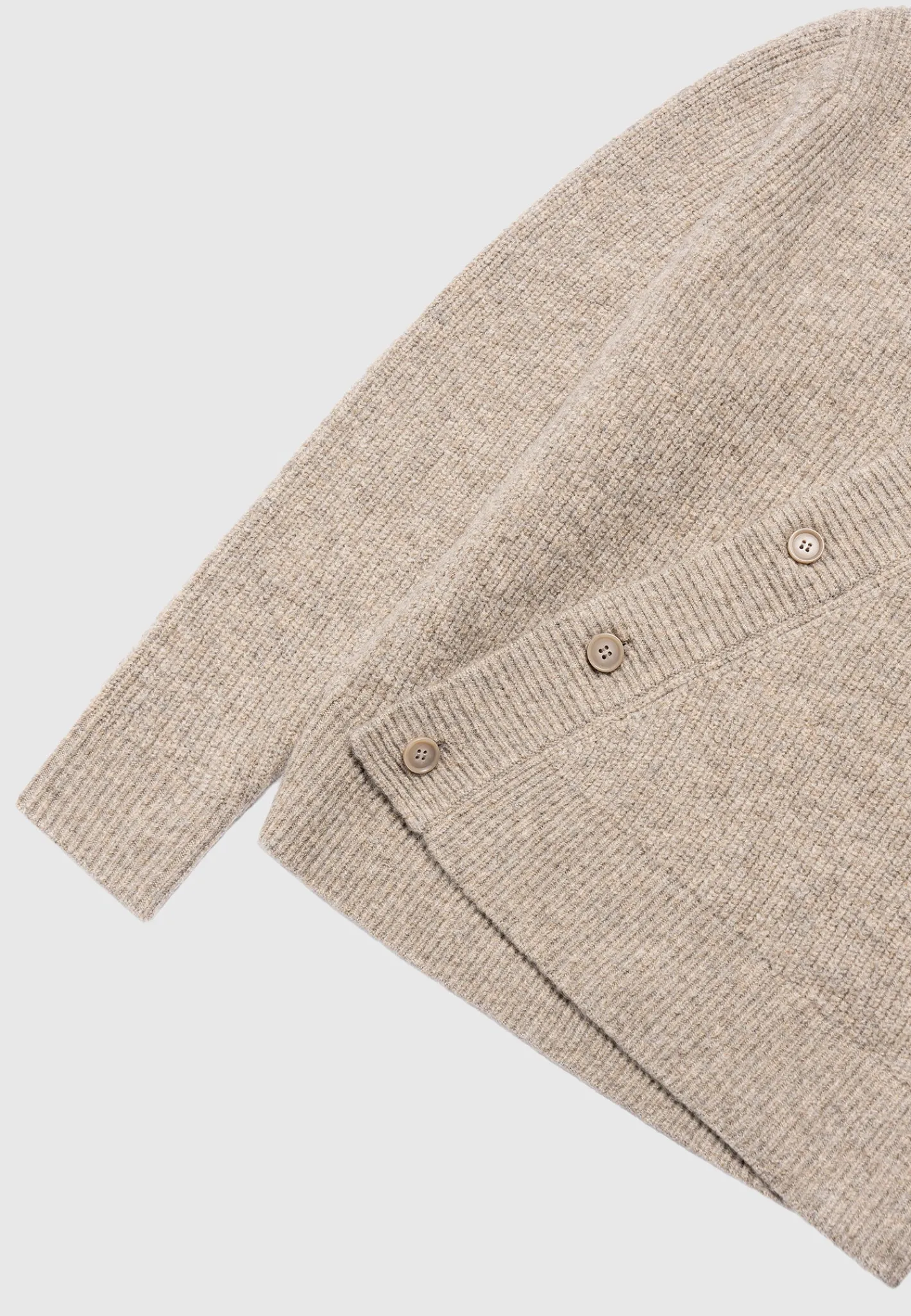 Double Breasted Brushed Knit Cardigan -^Manière De Voir Fashion