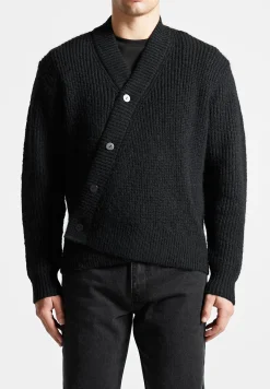 Double Breasted Brushed Knit Cardigan -^Manière De Voir Fashion