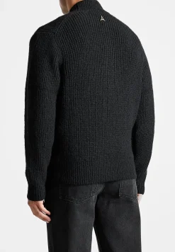 Double Breasted Brushed Knit Cardigan -^Manière De Voir Fashion