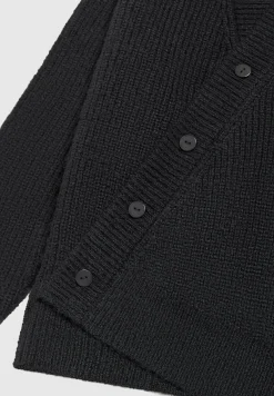 Double Breasted Brushed Knit Cardigan -^Manière De Voir Fashion