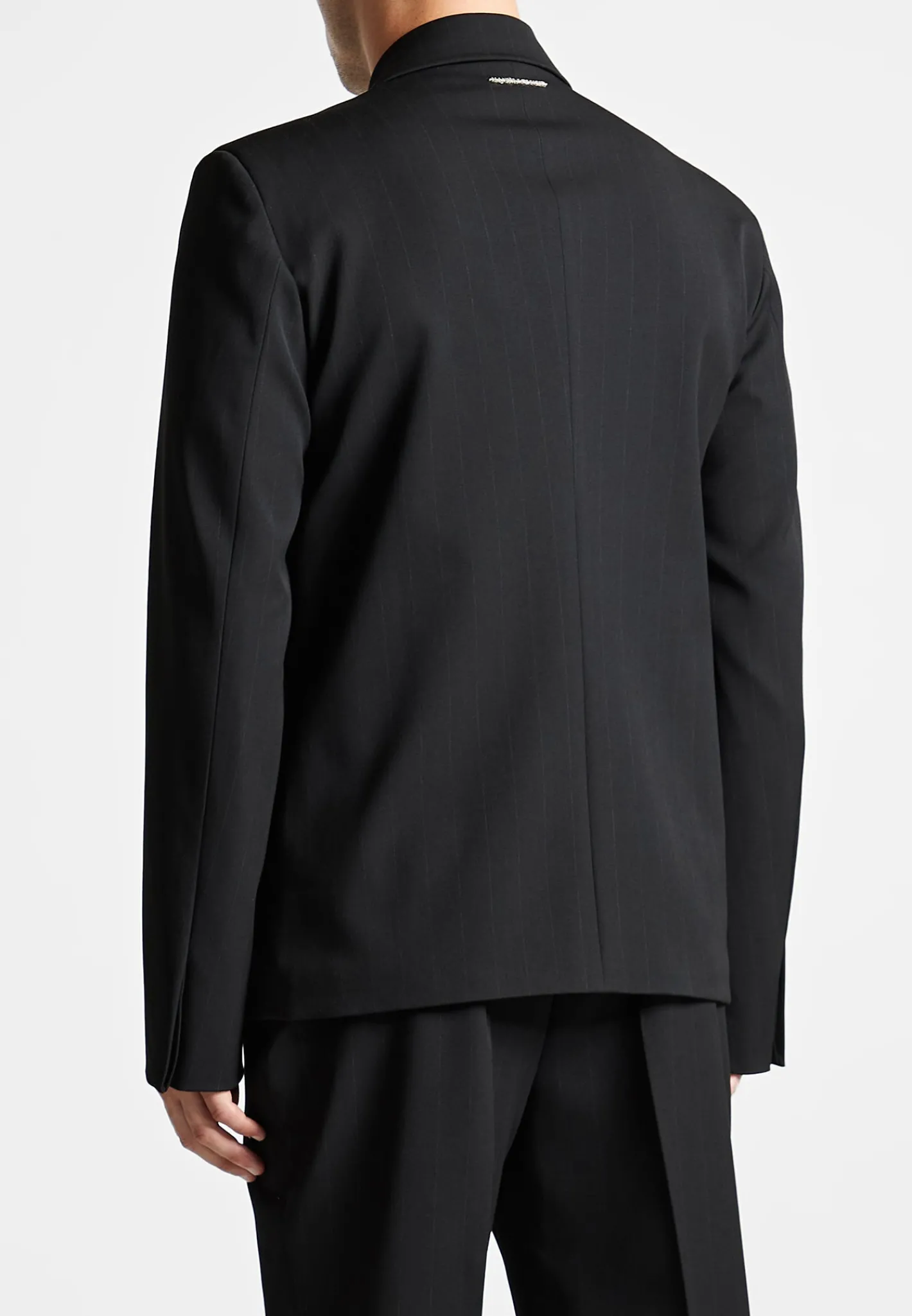 Double Breasted Pinstripe Suit Jacket -^Manière De Voir New