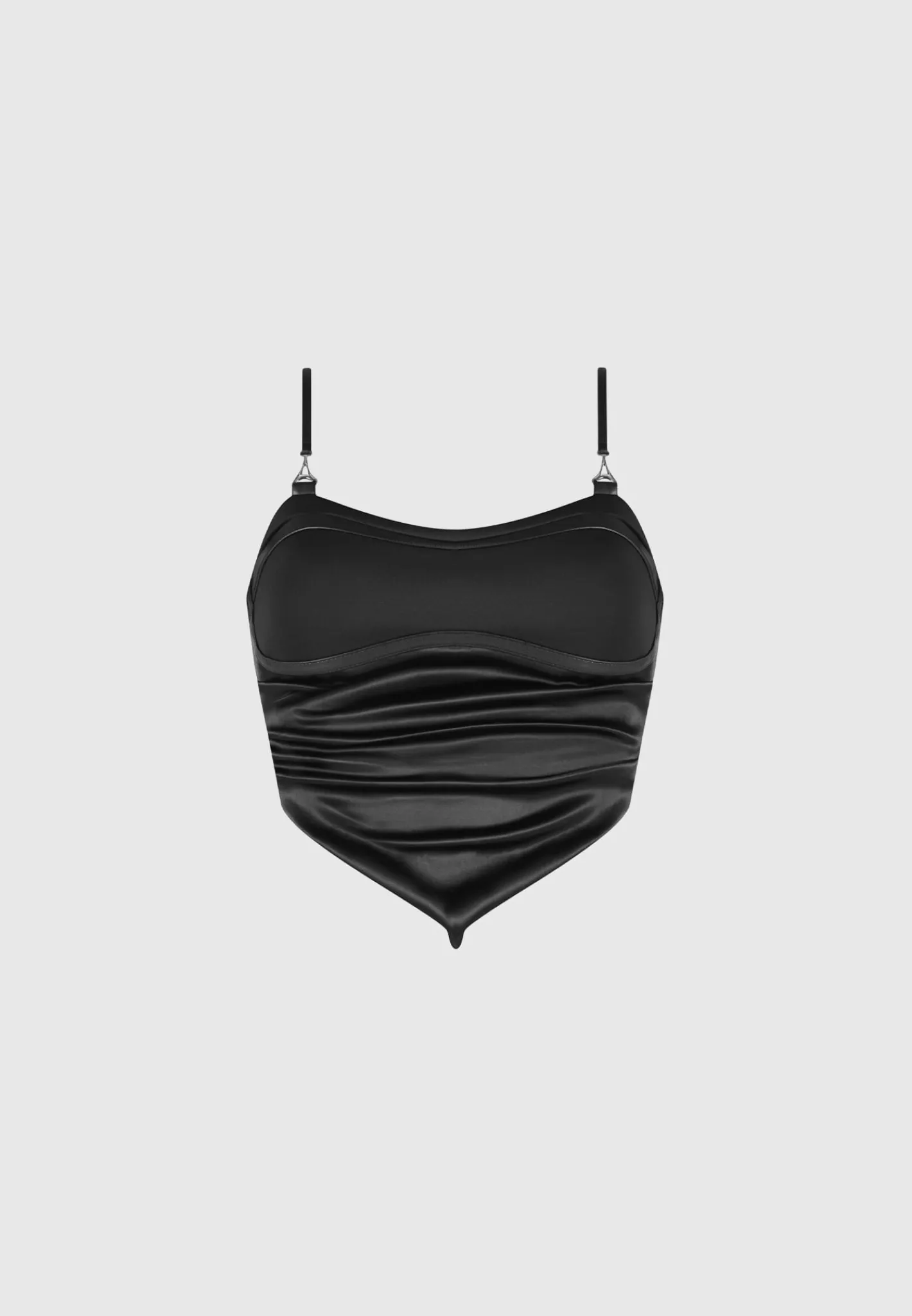 Draped Satin Corset Top -^Manière De Voir Outlet