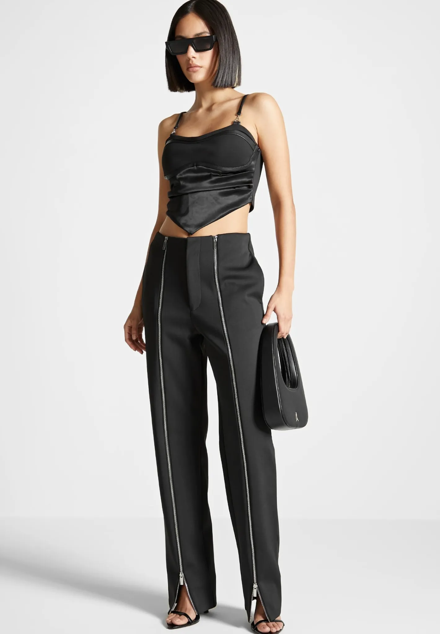Draped Satin Corset Top -^Manière De Voir Outlet