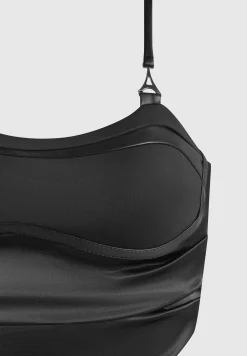 Draped Satin Corset Top -^Manière De Voir Outlet