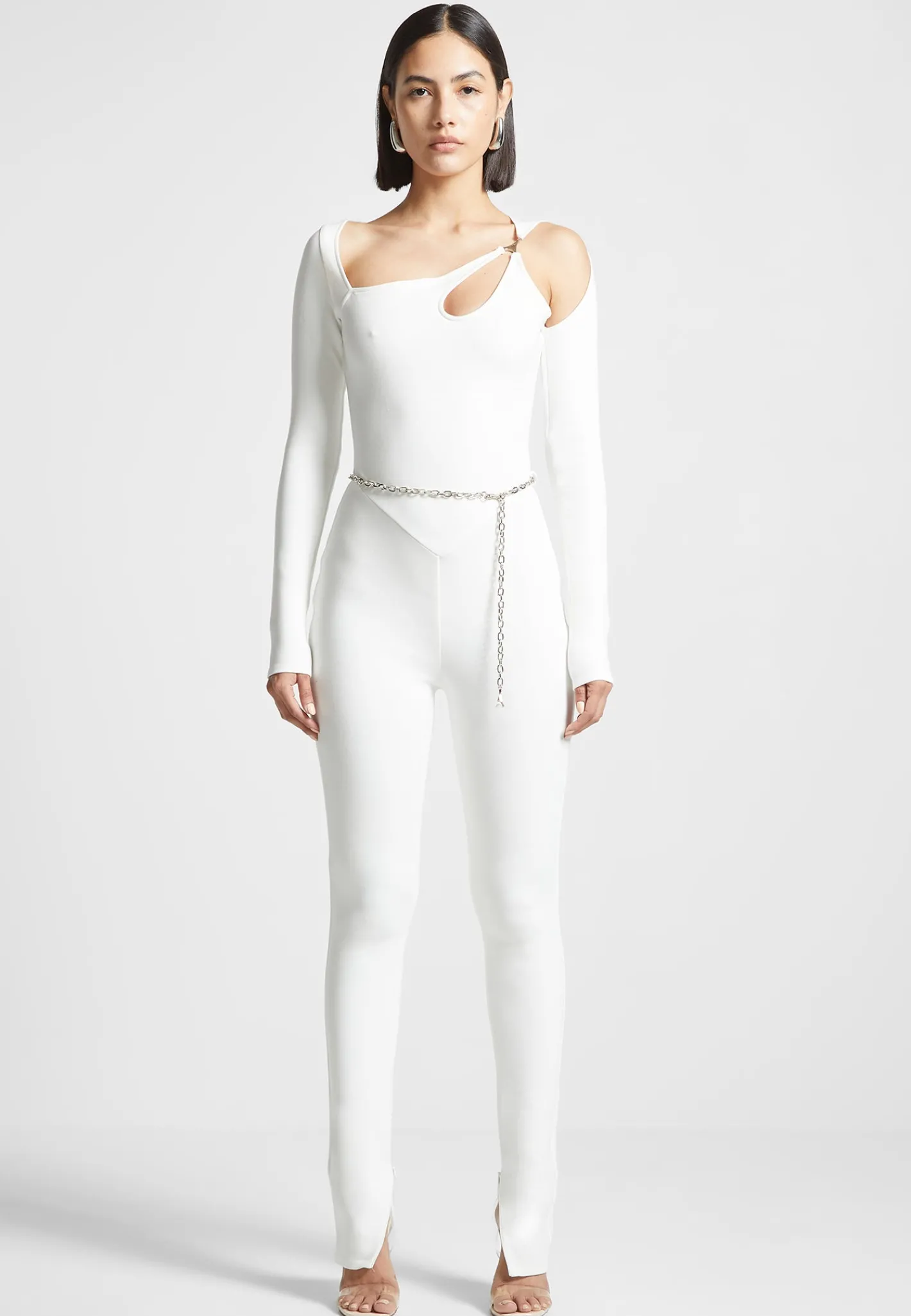Eiffel Chain Detail Jumpsuit - Off White^Manière De Voir Clearance
