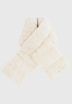 Eiffel Plush Mittens and Vegan Leather and Plush Puffer Scarf Set - Be^Manière De Voir Sale