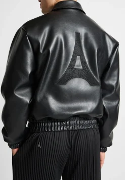 Eiffel Rhinestone Varsity Jacket -^Manière De Voir Fashion