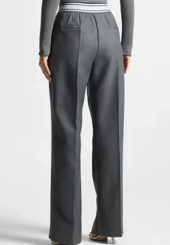 Elasticated Signature Pleated Trousers - Dark Grey^Manière De Voir Sale