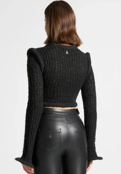 Flared Sleeve Textured Knit Cardigan -^Manière De Voir Outlet