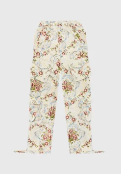 Floral Jacquard High Waisted Cargo Pants -^Manière De Voir Online