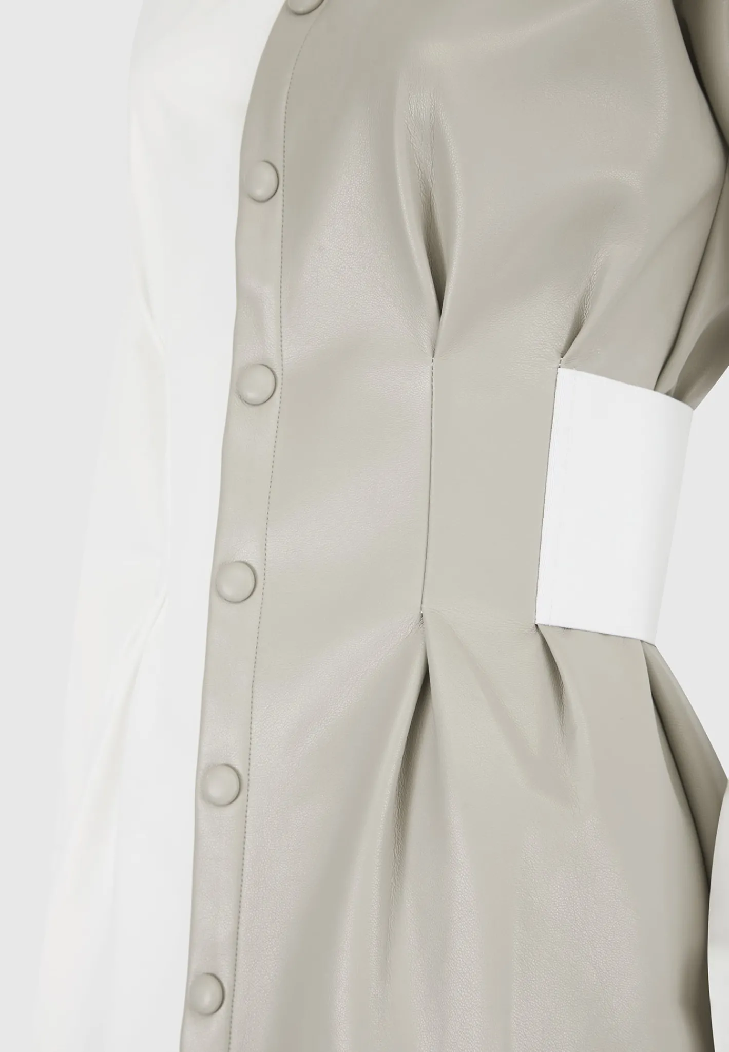 Half Vegan Leather Shirt Dress -^Manière De Voir Online