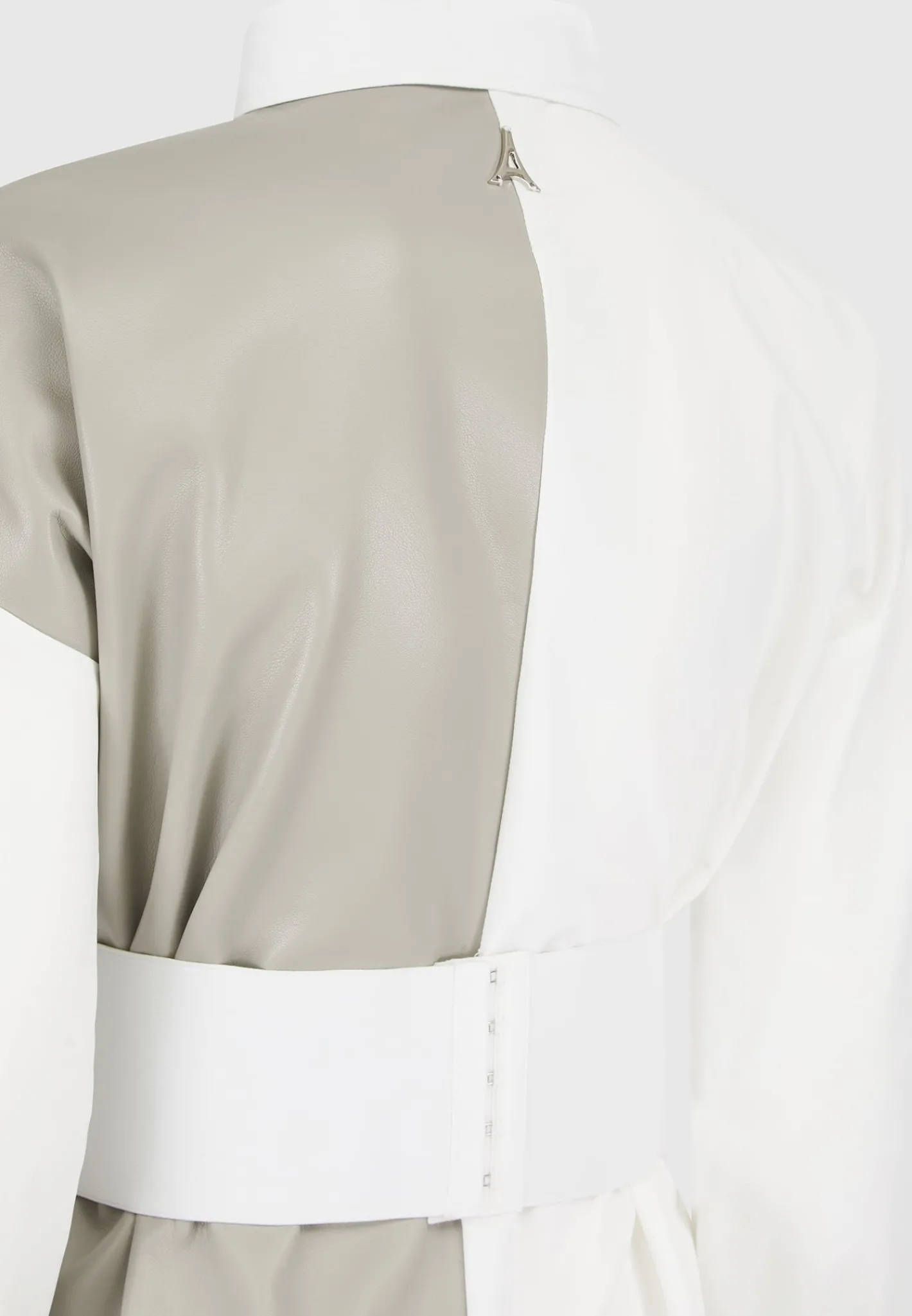 Half Vegan Leather Shirt Dress -^Manière De Voir Online