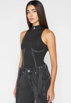 High Neck Racer Bodysuit -^Manière De Voir New