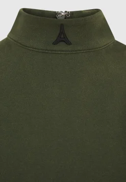 High Neck Racer Bodysuit - Washed Khaki^Manière De Voir Online